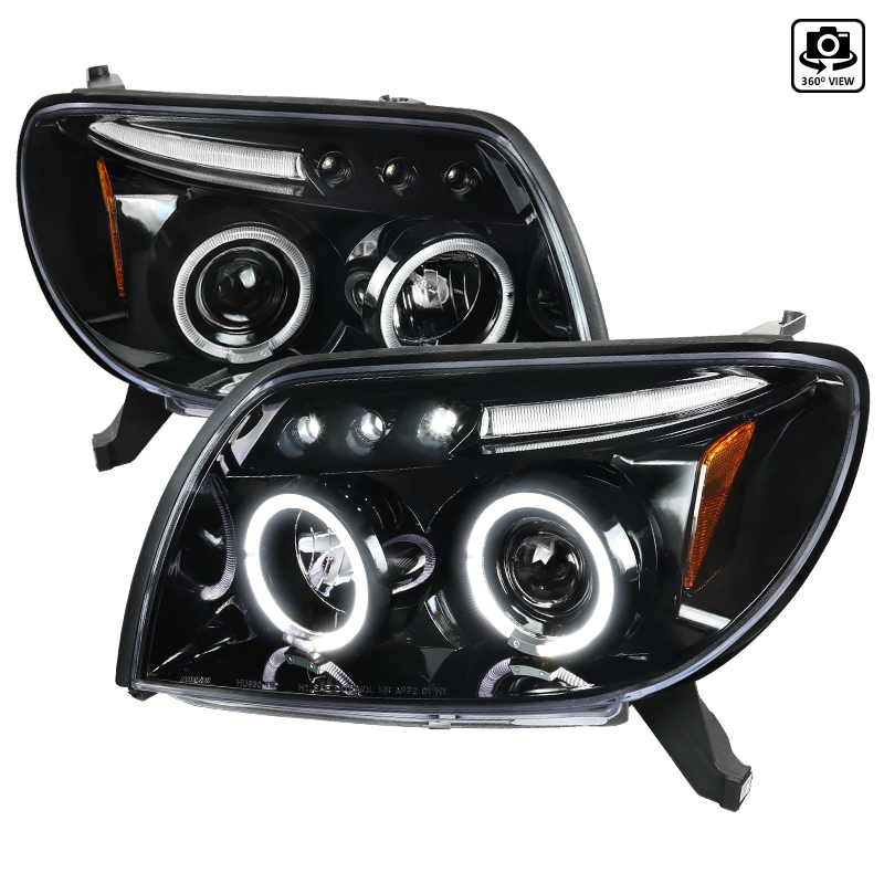2LHP-4RUN03BK-TM Projector Head-Light for 2003-2005 Toyota 4Runner - Glossy Black