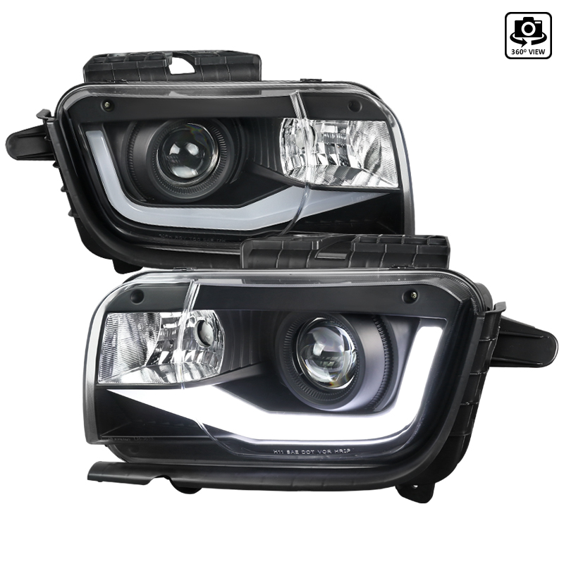 Projector Head-Light for 2010-2013 Chevrolet Camaro - Glossy Black