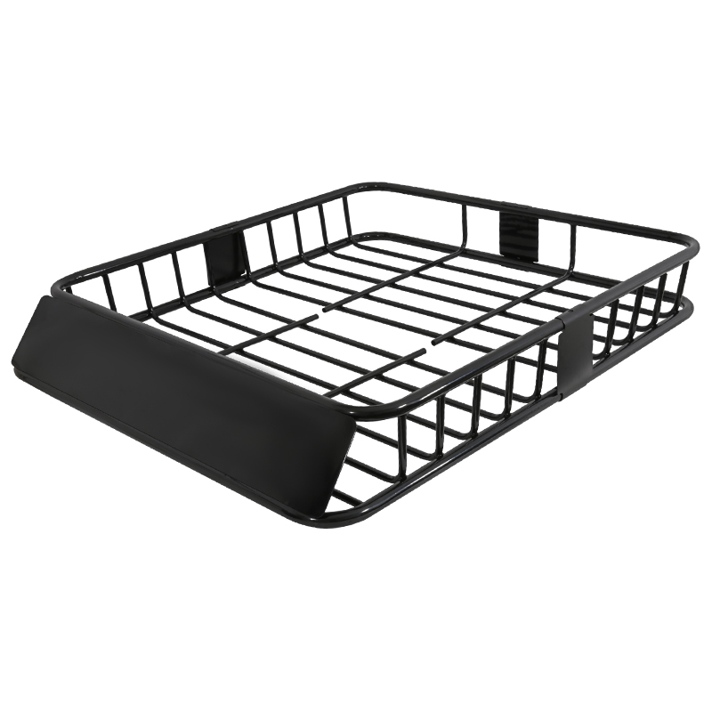 RRBK-EXT005BK 43 - 64 in. Cargo Extendable Basket Universal Roof Rack - Black