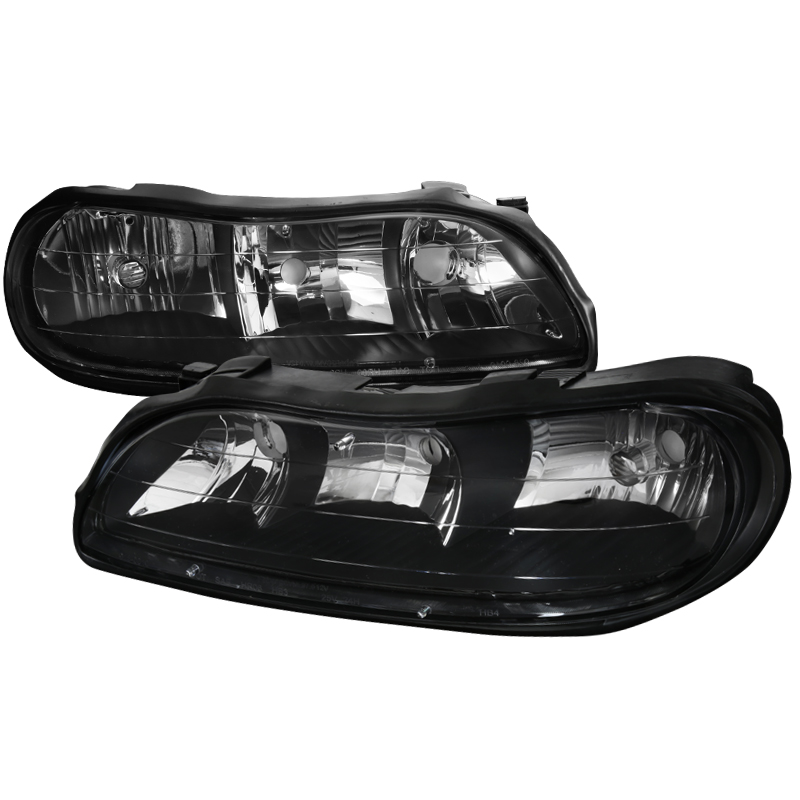 Euro Head-Light for 1997-2003 Chevrolet Malibu - Black