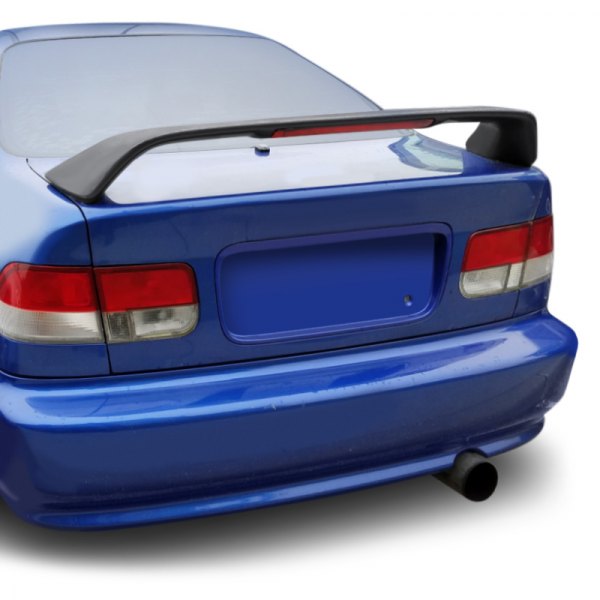 SPL-CV962JMLED-4C TR-Style Spoiler for 1996-2000 Honda Civic - Matte Black with LED