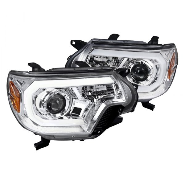 2LHP-TAC12-TM Projector Head Lights for 2012-2015 Toyota Tacoma - Chrome