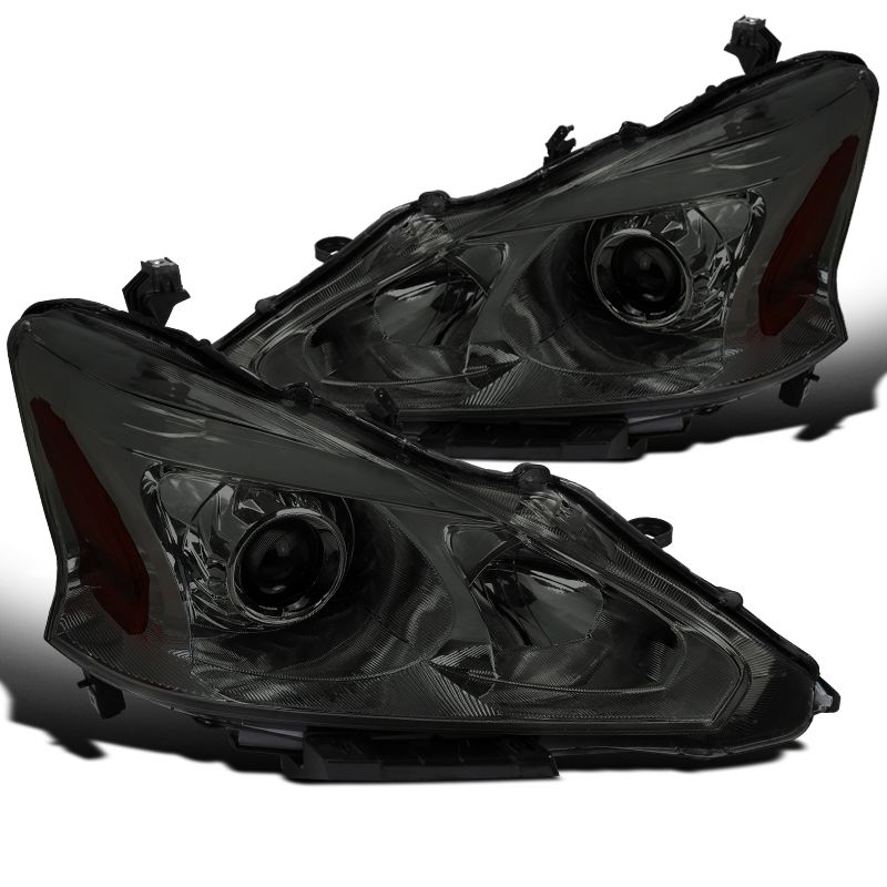 Smoked Lens Sedan Projector Headlights for 2013-2015 Nissan Altima