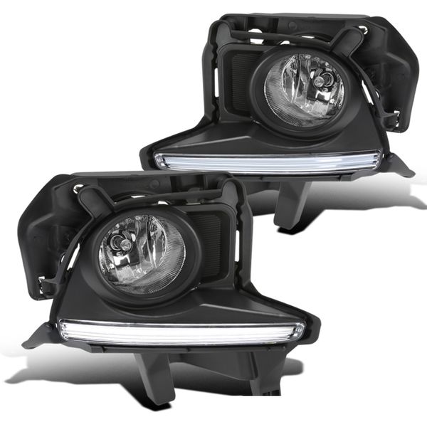 LF-HLDR15CDRL-HZ Clear LED Strip Switch Fog Lights for 2014-2016 Toyota Highlander