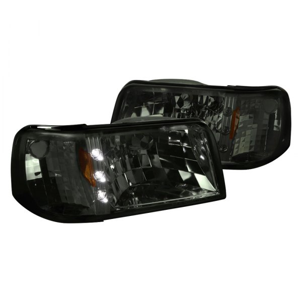Smoke Headlight with LED for 1993-1997 Ford Ranger