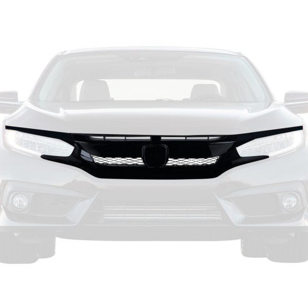 HG-CV16A-BN Black Type R Style Grille for 2016-Up Honda Civic