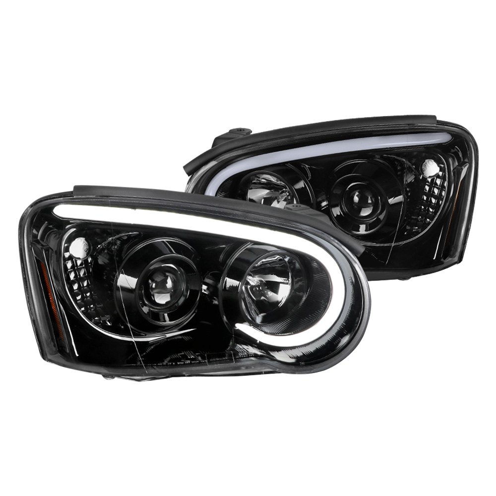 2LHP-WRX05BK-G2-TM Glossy Black Housing Projector Headlight with Clear Lens for 2004-2005 Subaru Impreza