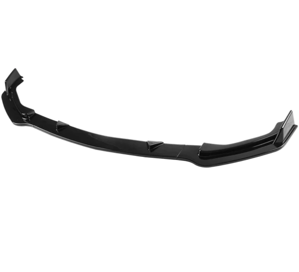 LPF-Q5014GBV2-AK Glossy Black Front Bumper Lip & Splitter for 2014-2017 Infiniti Q50 - 3 Piece