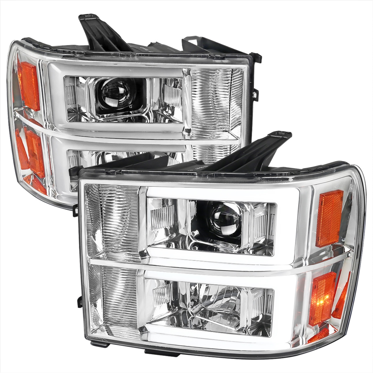 Chrome Projector Headlight for 2007-2013 GMC Sierra 1500