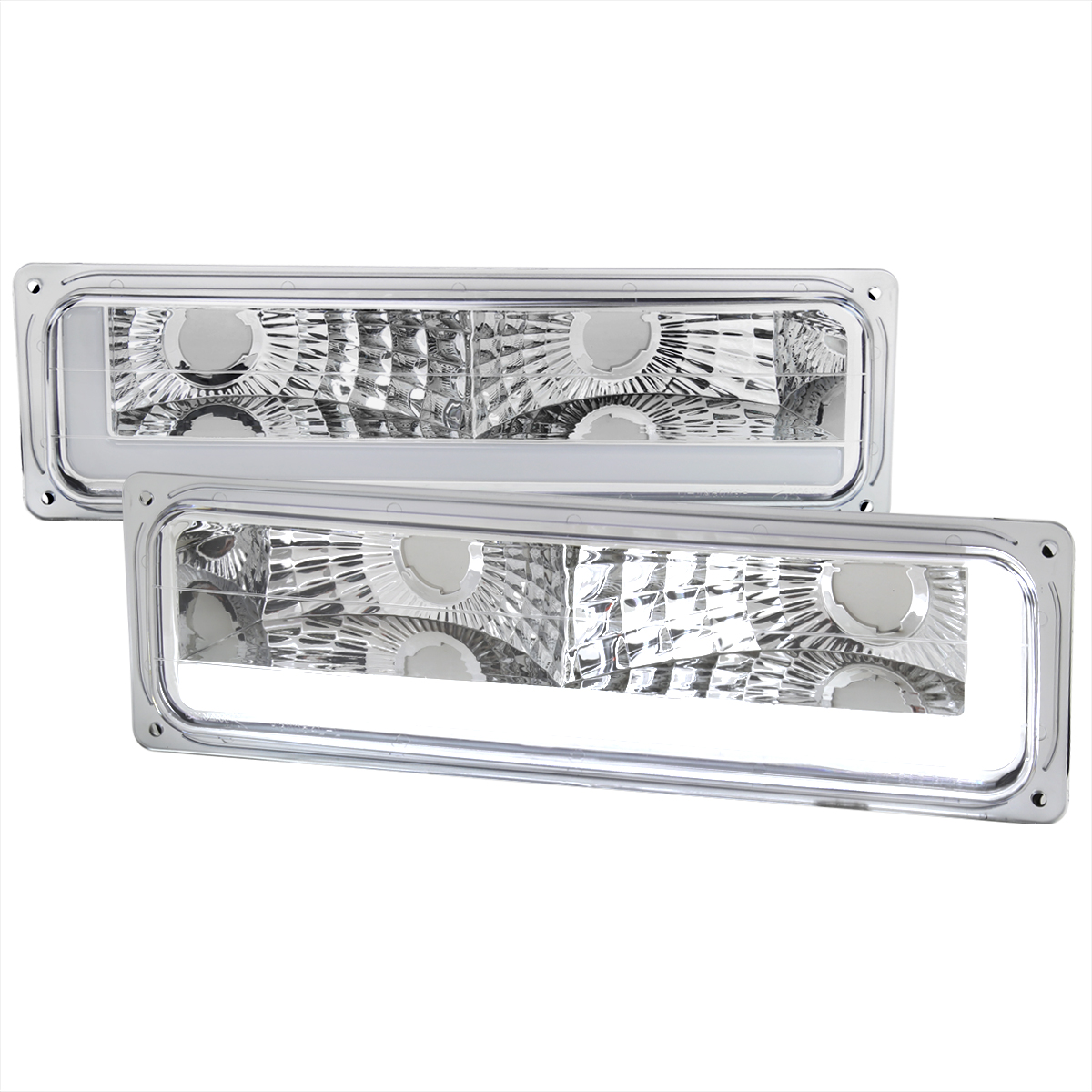 Parking Light with Chrome Housing & Clear Lens for 1992-1994 Chevy Blazer
