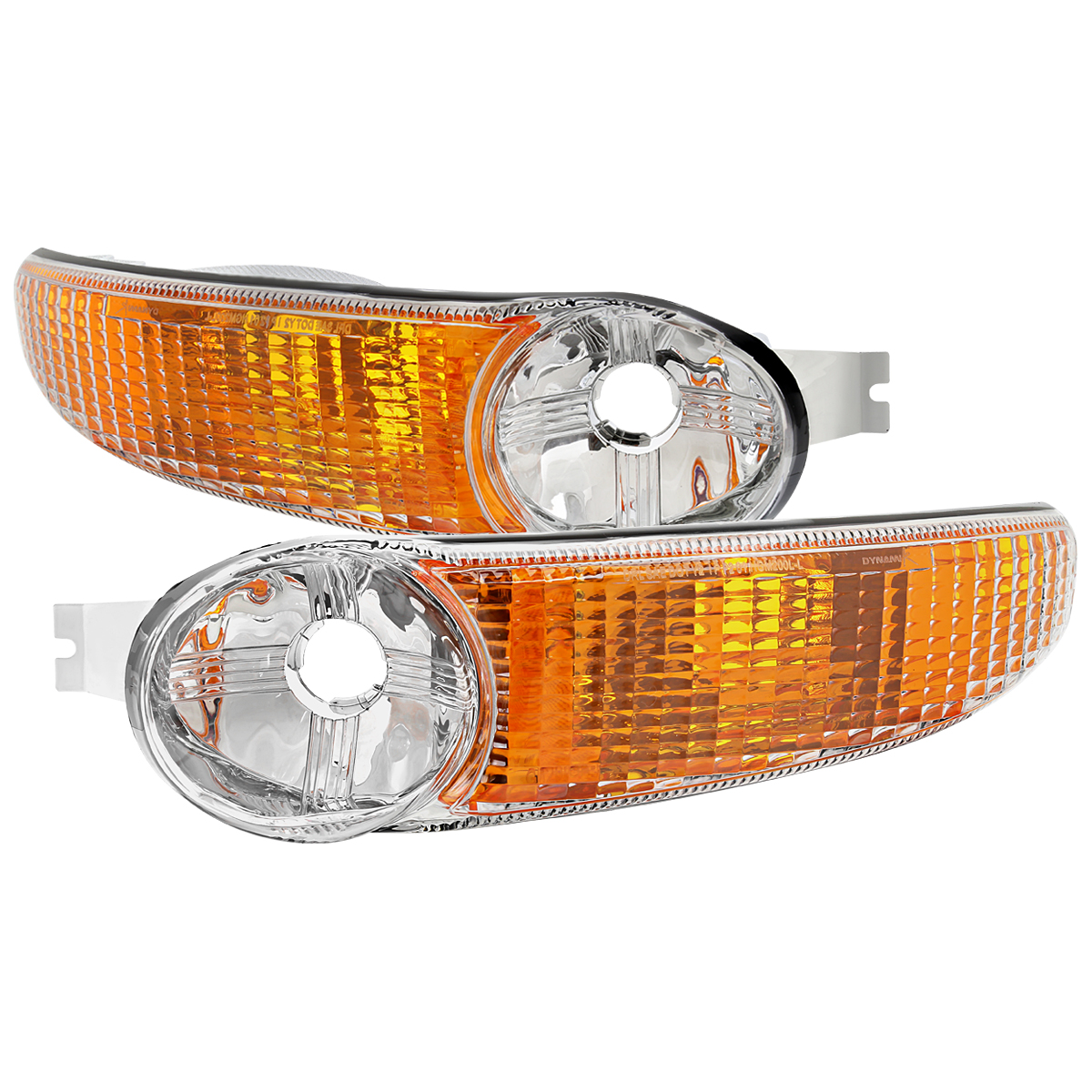 2LB-DEN00-RO OE Bumper Light with Chrome Housing Clear Lens for 2002-2007 GMC Sierra 1500
