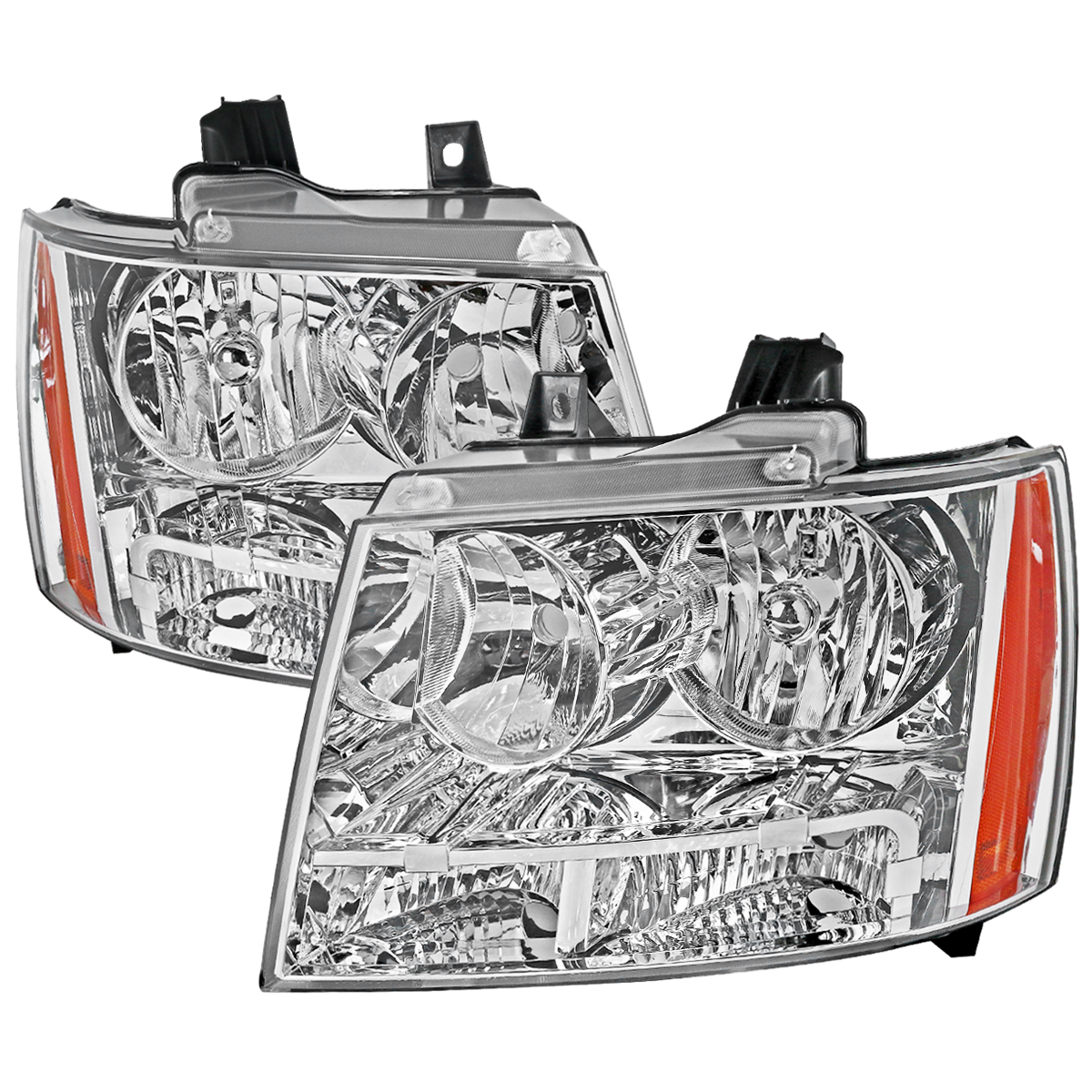 Chrome Crystal Housing Headlight for 2007-2013 Chevy Avalanche