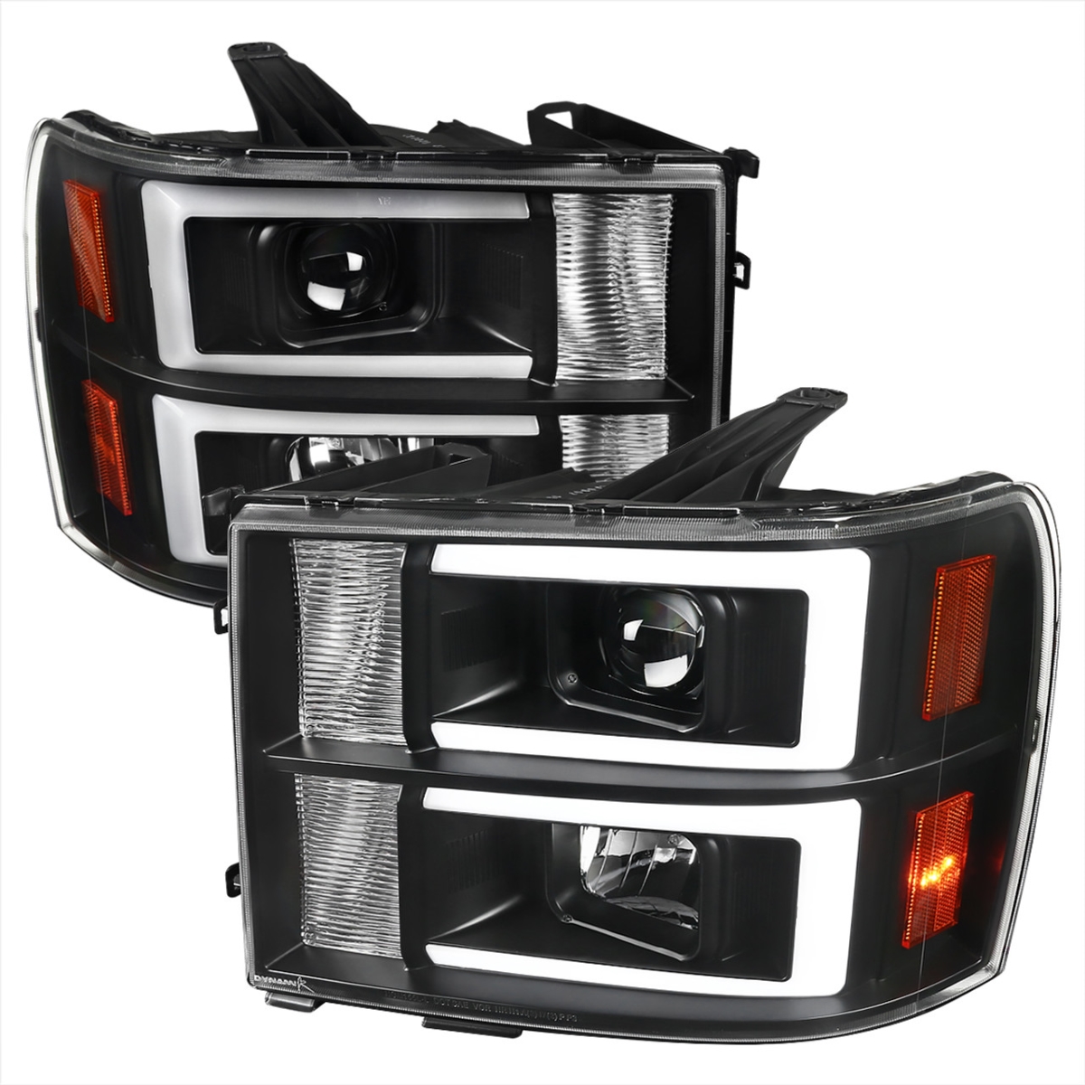 Black Projector Headlight for 2007-2013 GMC Sierra 1500