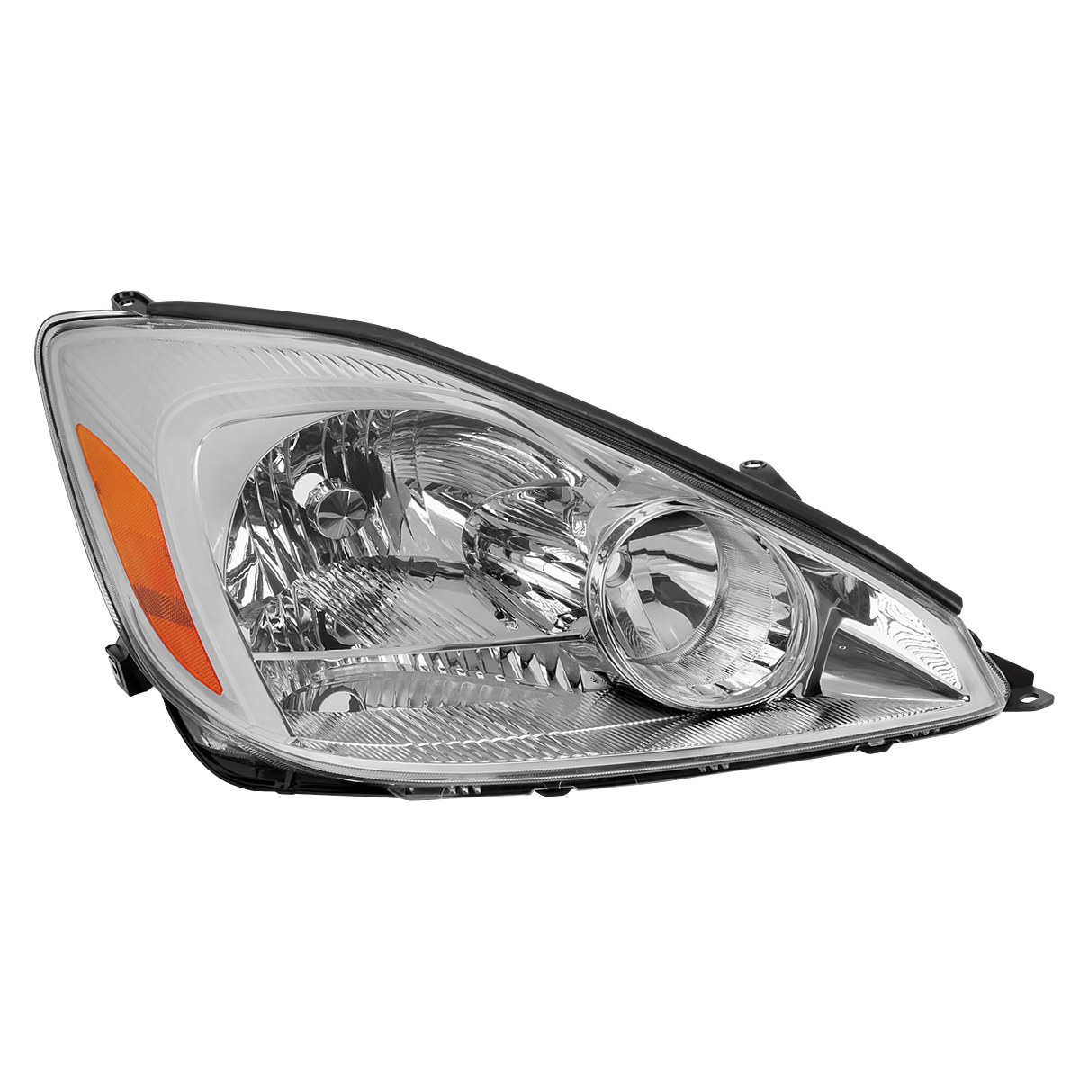 2LH-SNA04-R-GO OE Style Right Driver Side Headlight with Chrome Housing Clear Lens for 2004-2005 Toyota Sienna