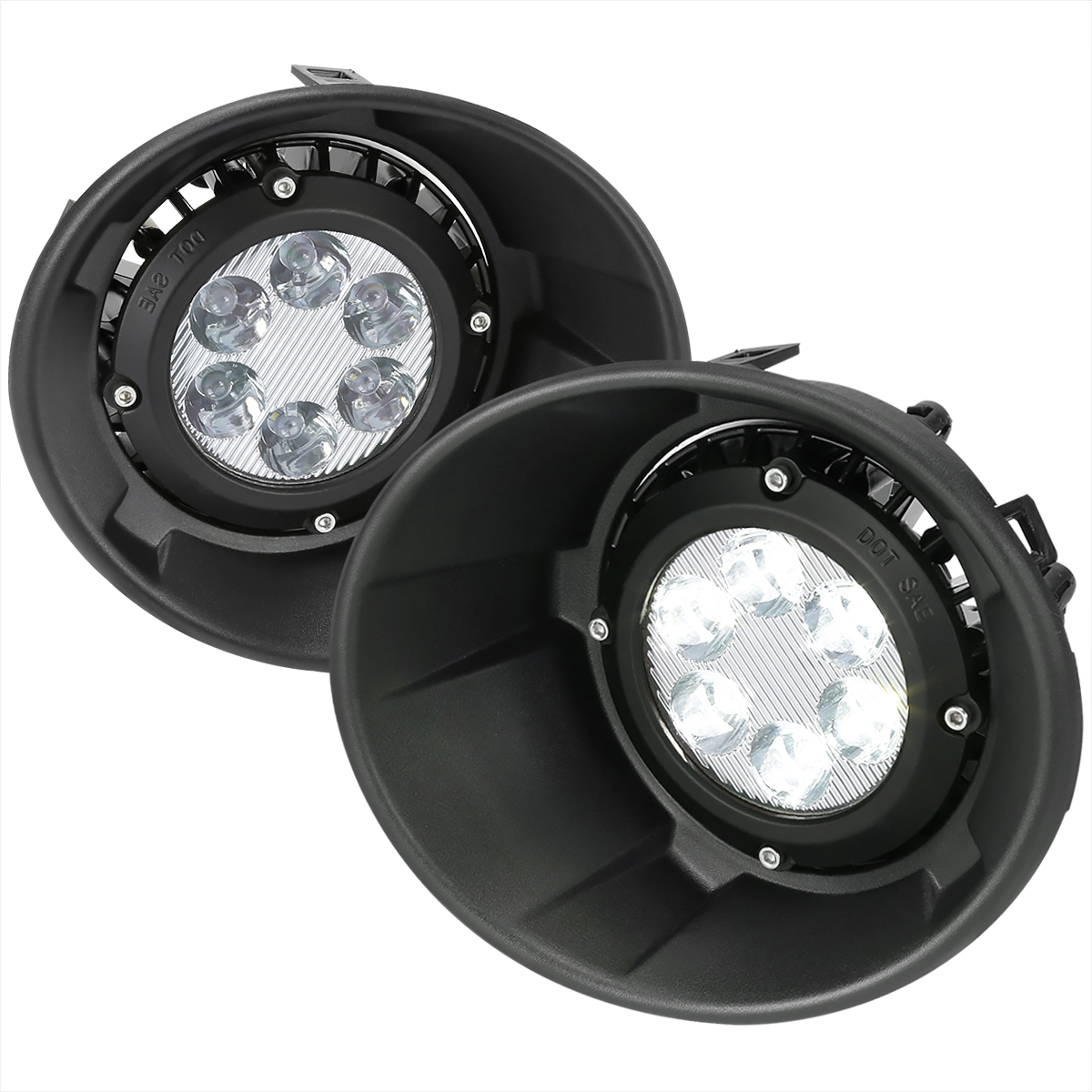 Fog Lights with Clear Lens for 2010-2013 Chevrolet Camaro