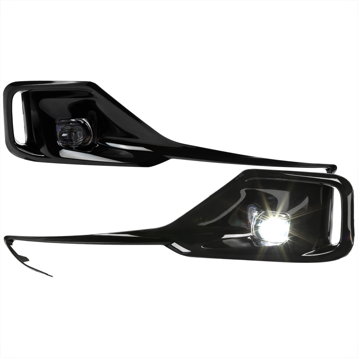 LF-ACD214CLED-DL 6500-7500K & 500 Lumen OE Wiring & Switch LED Clear Lens Fog Lights for 2021-2022 Honda Accord Sedan 4DR