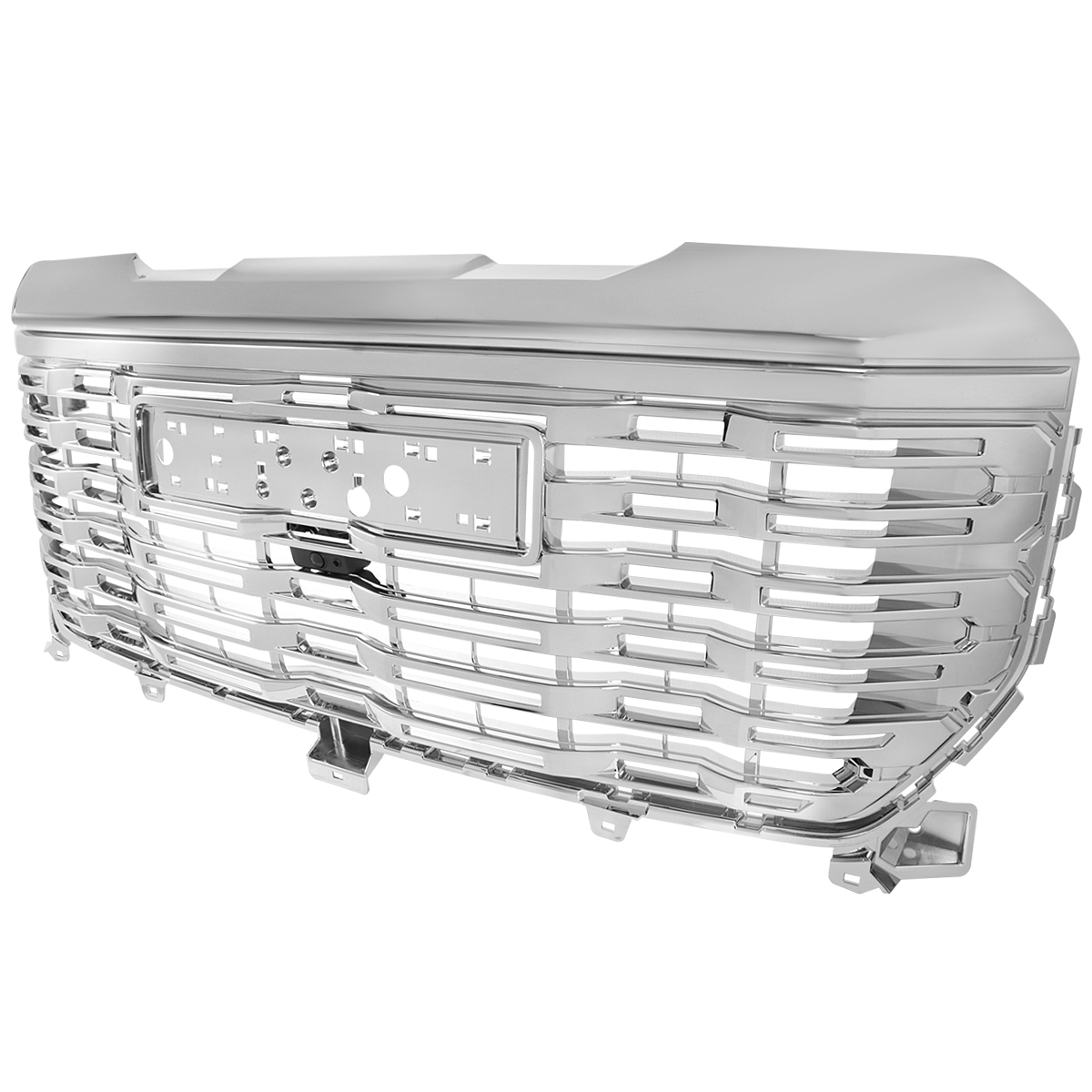 HG-GMC2215C-GL Chrome Denali Style Front Upper Mesh Hood Grille for 2022-2025 GMC Sierra 1500