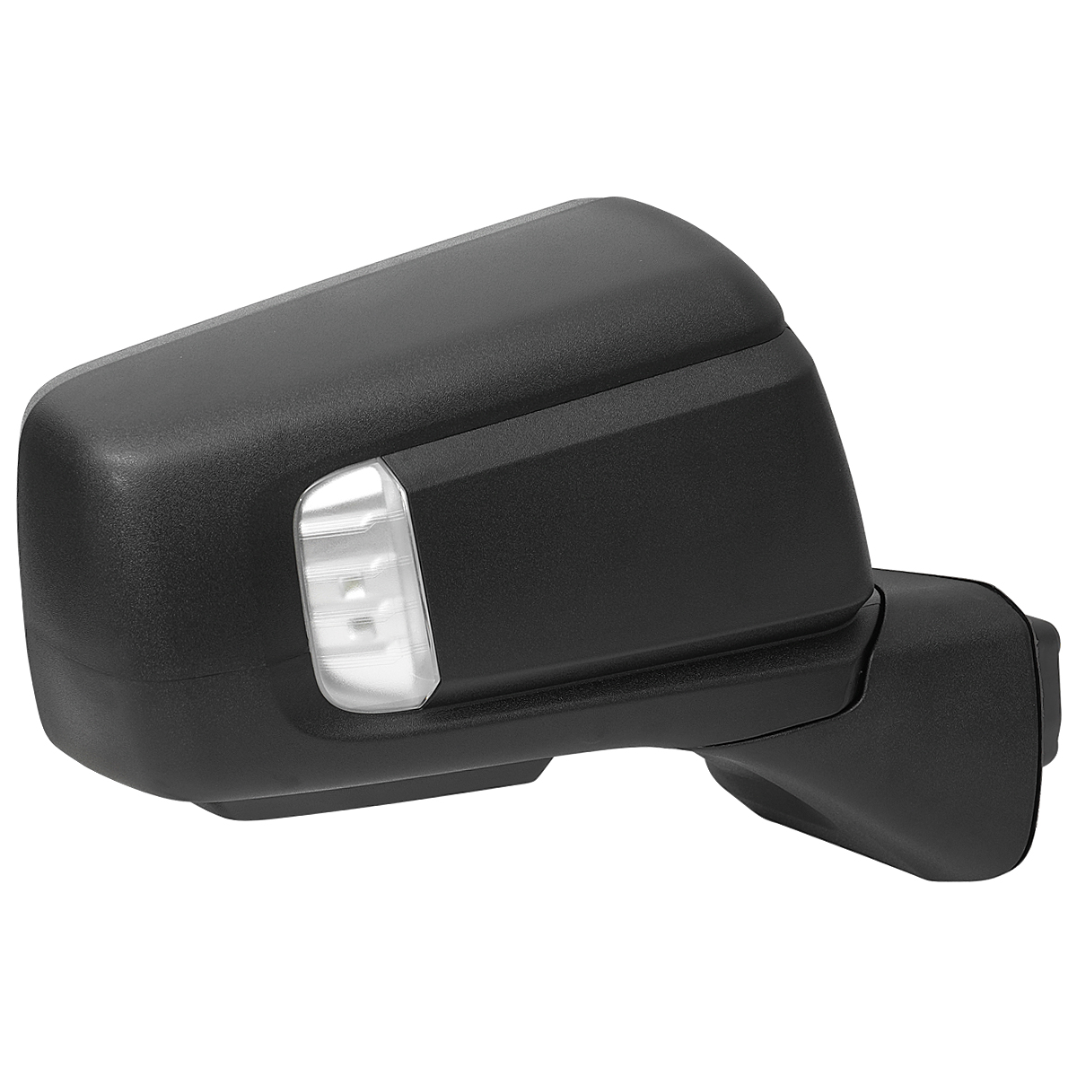 Picture of Spec-D Tuning RMV-SIE1915HP-FS-R Black Power Adjustable Manual Fold BSD & Heated Side Mirror with LED Puddle & Auxiliary Light for 2019-2024 GMC Serria 1500