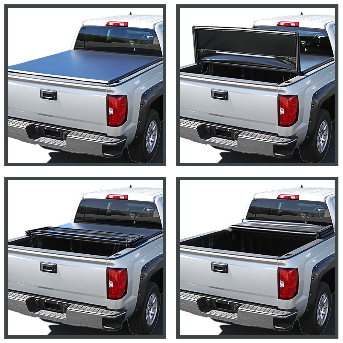 Picture of Spec-D Tuning TC3-TUN14-65-MP 78 in. Soft Tri-Fold Bed Tonneau Cover for 2014-2019 Toyota Tundra