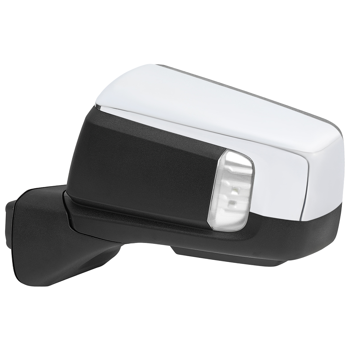 Picture of Spec-D Tuning RMV-SIV1915CHPATL-FS Chrome Power Adjustable Auto-Fold BSD & Heated Side Mirror with LED Puddle & Turn Signal Light for 2019-2024 Chevrolet Silverado 1500