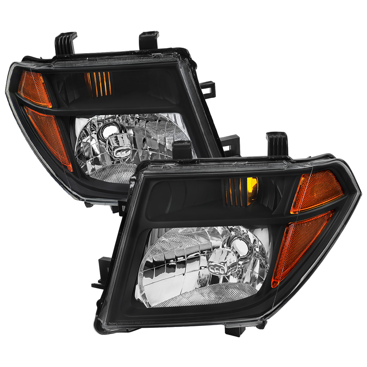 2LH-PATH05JM-GO Head Lamp Assembly with Black Housing Clear Lens for 2005-2008 Nissan Frontier