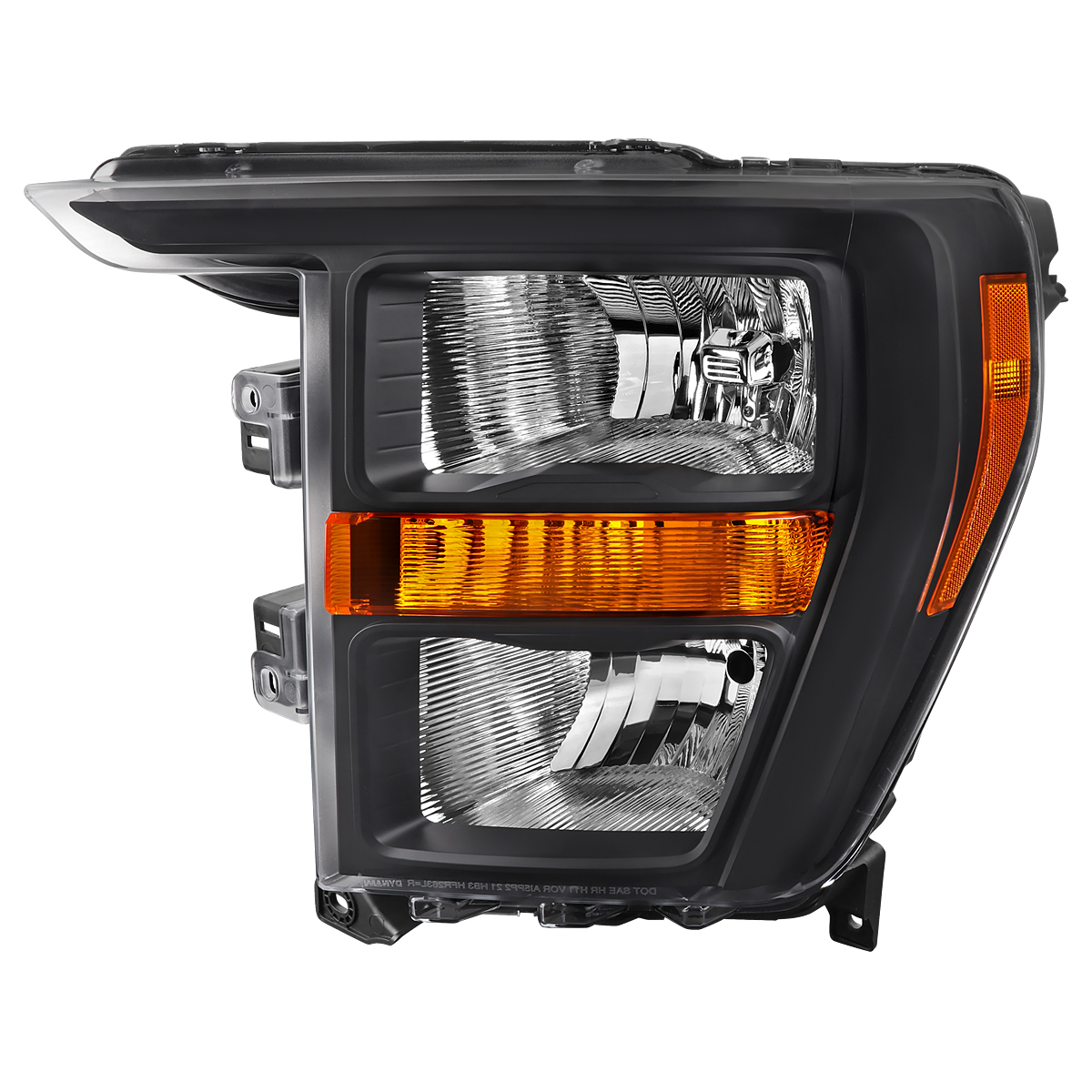 2LH-F15021JM-L-RO Factory Style Headlight for 2021-2023 Ford F-150, Matte Black Housing - Clear Lens - Driver Side Only