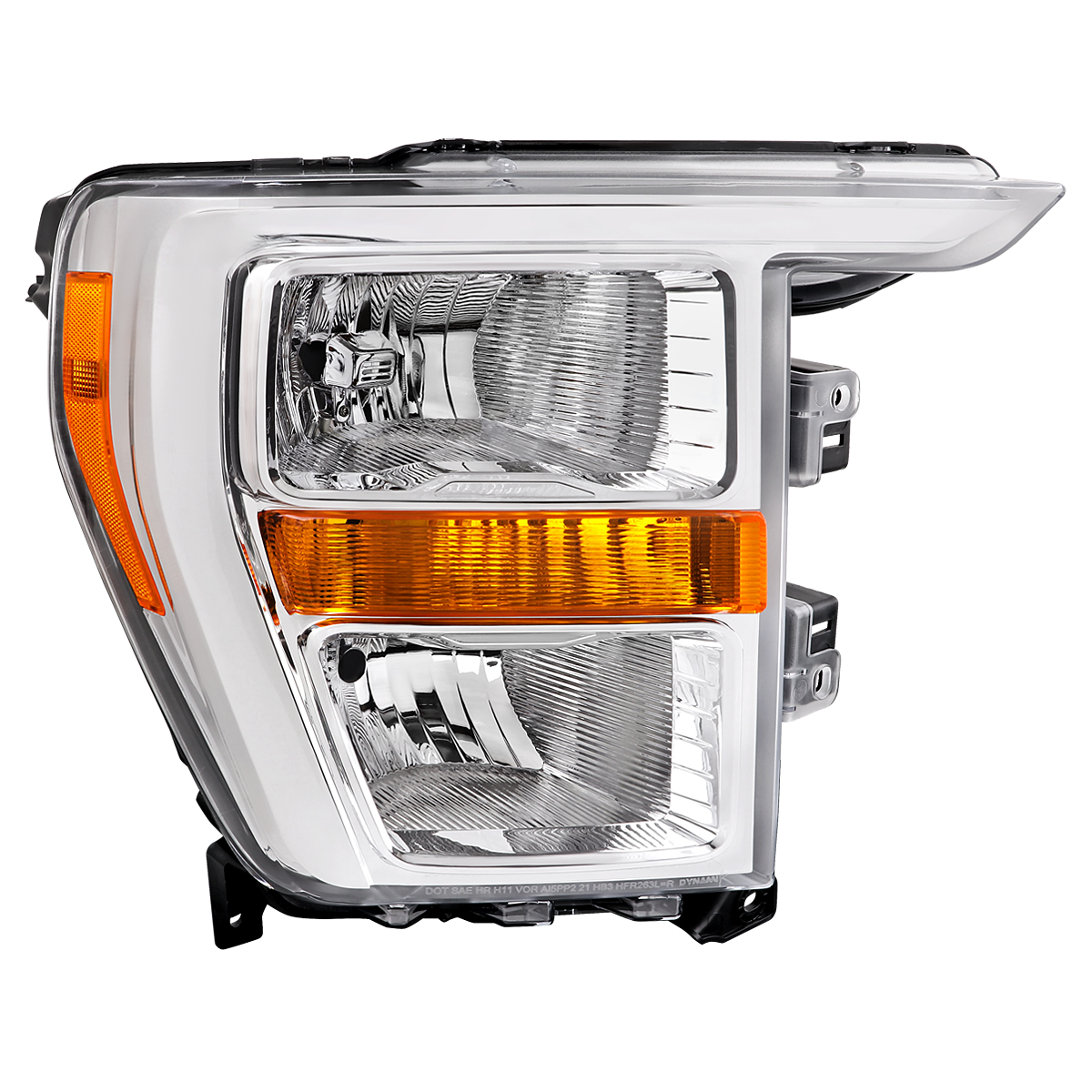 2LH-F15021-R-RO Factory Style Headlight for 2021-2023 Ford F-150, Chrome Housing - Clear Lens - Passenger Side Only