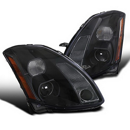 2LHP-MAX04JM-RS 2004-2008 Nissan Maxima Housing Projector Headlights - Black