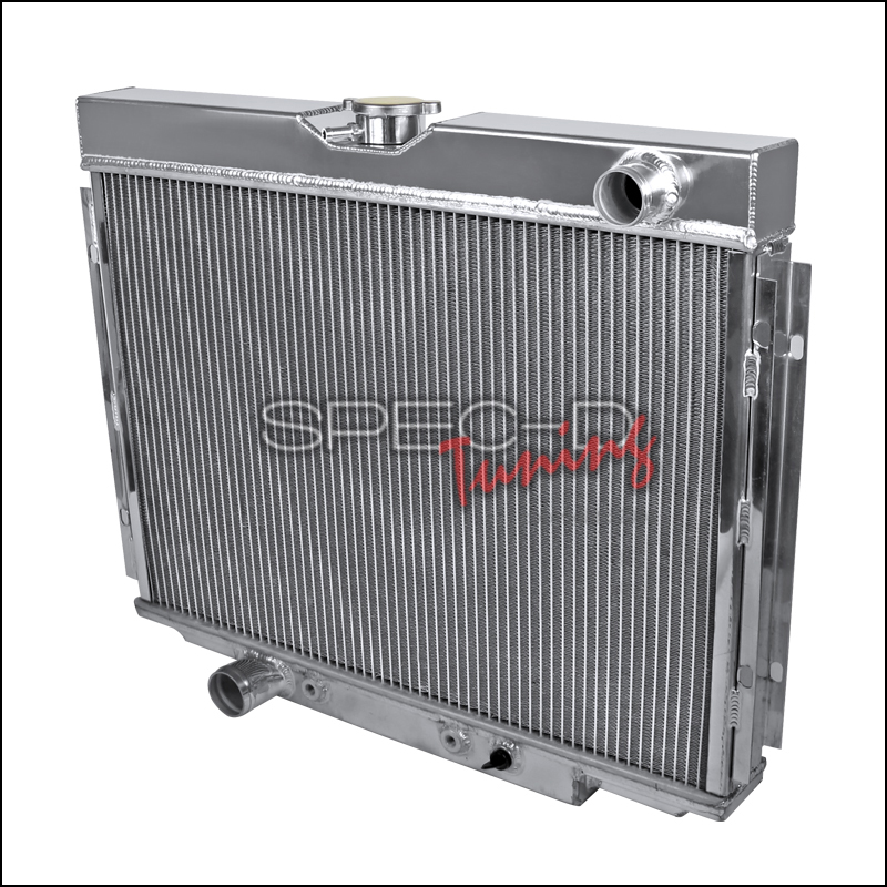 24 in. Left Side 67-70 Ford Mustang Aluminum 3-Row Cooling Radiator
