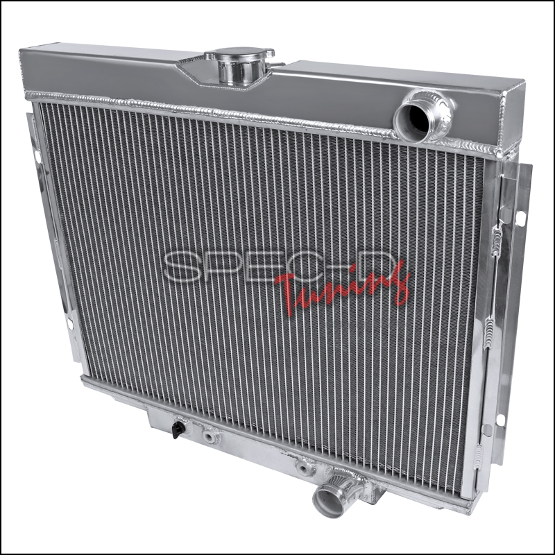 24 in. Right Side 67-70 Ford Mustang Aluminum 3-Row Cooling Radiator