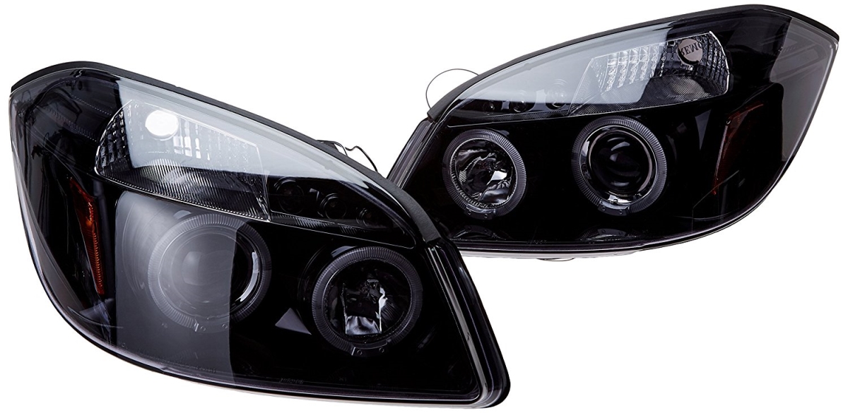 2LHP-COB05G-TM 2005-2010 Chevy Cobalt Halo Projector Headlight- Glossy Black