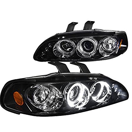 1992-1995 Honda Civic 2 & 3 Door Projector Headlight - Smoke & Glossy Black