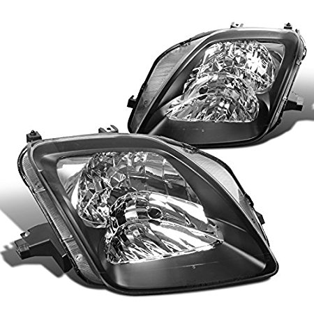 1997 - 2001 Honda Prelude Headlights - Black