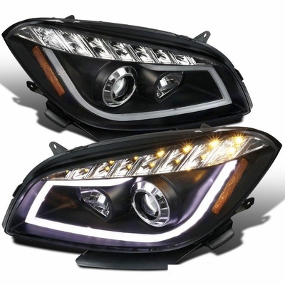 Projector Headlight for 2008-2012 Chevy Malibu - Black