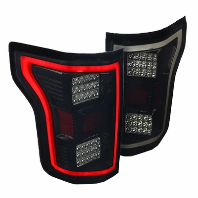 LT-F15015BBLED-TM LED Tail Lights for 2015-2017 Ford F150 - Gloss Black