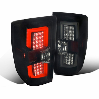 LT-SIV14BBLED-TM LED Bar Tail Lights for 2014-2015 Chevy Silverado - Glossy Black