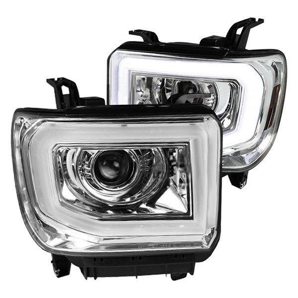 2LHP-SIE14-TM 14-15 GMC Sierra Projector Headlights - Chrome
