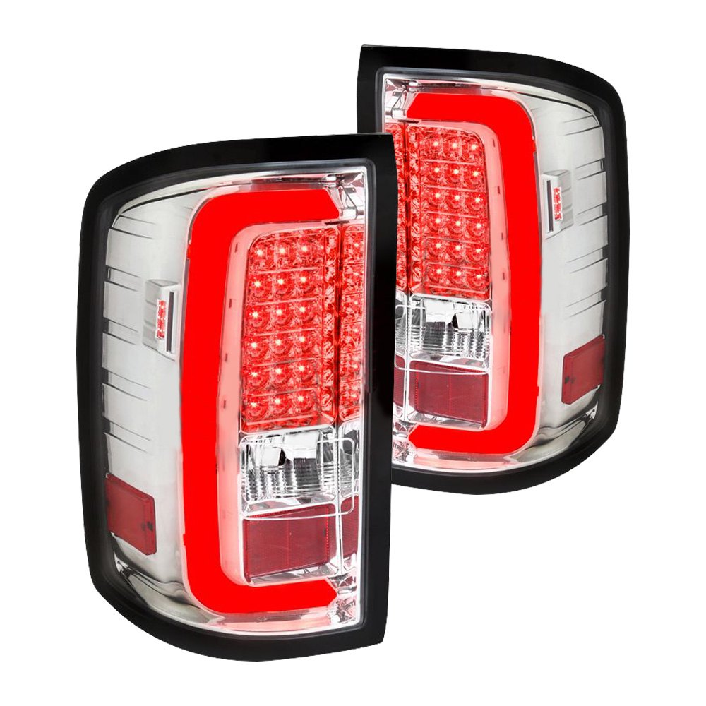 LT-SIE14CLED-TM 14-17 GMC Sierra LED Tail Lights - Chrome