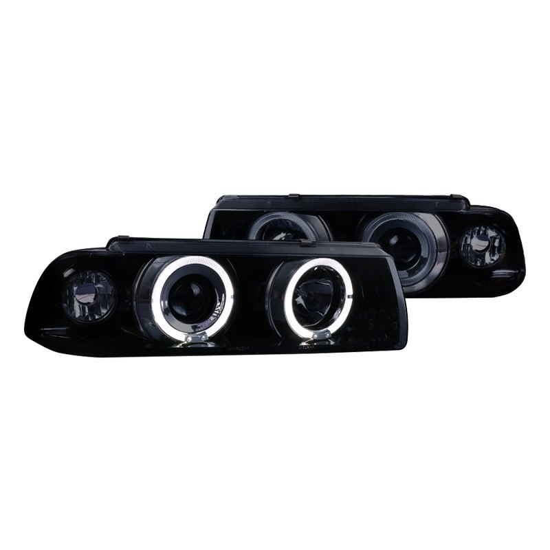 LHP-E3621PCG-TM 92-98 E36 2DR Projector Headlights - Glossy Black