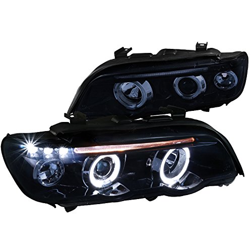 LHP-X500G-TM 01-03 X5 E53 Projector Headlights - Glossy Black