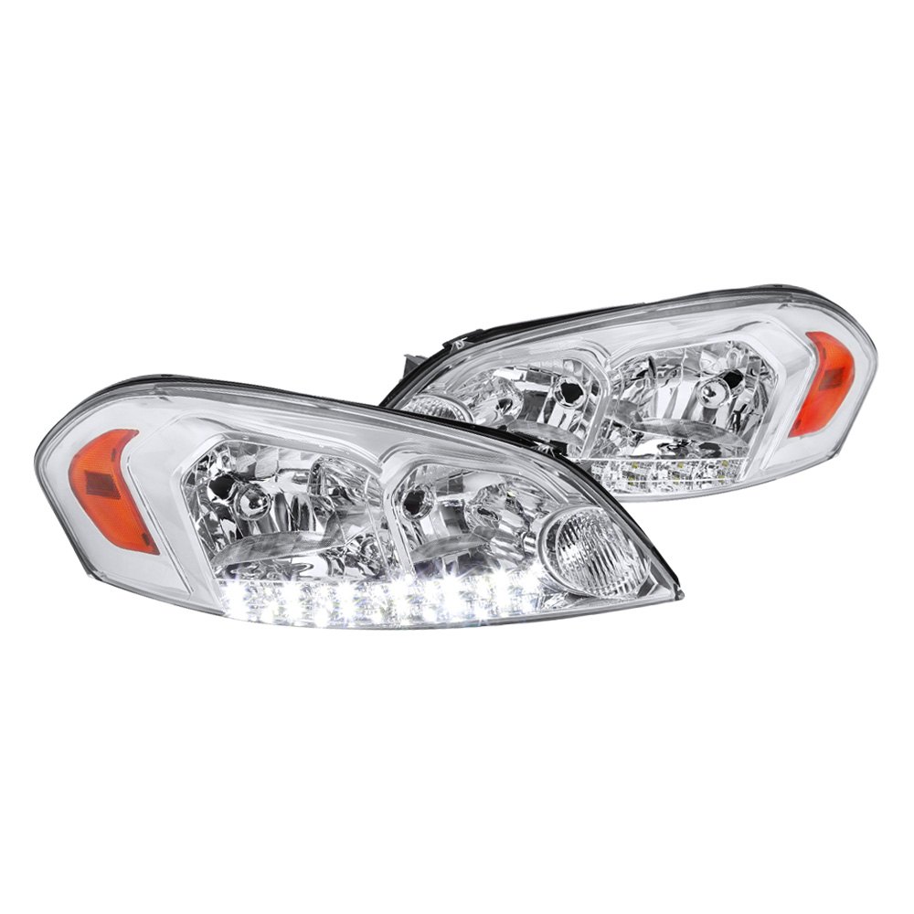 06-13 Chevrolet Impala Euro Headlights - Chrome,2LH-IPA06-V2-RS
