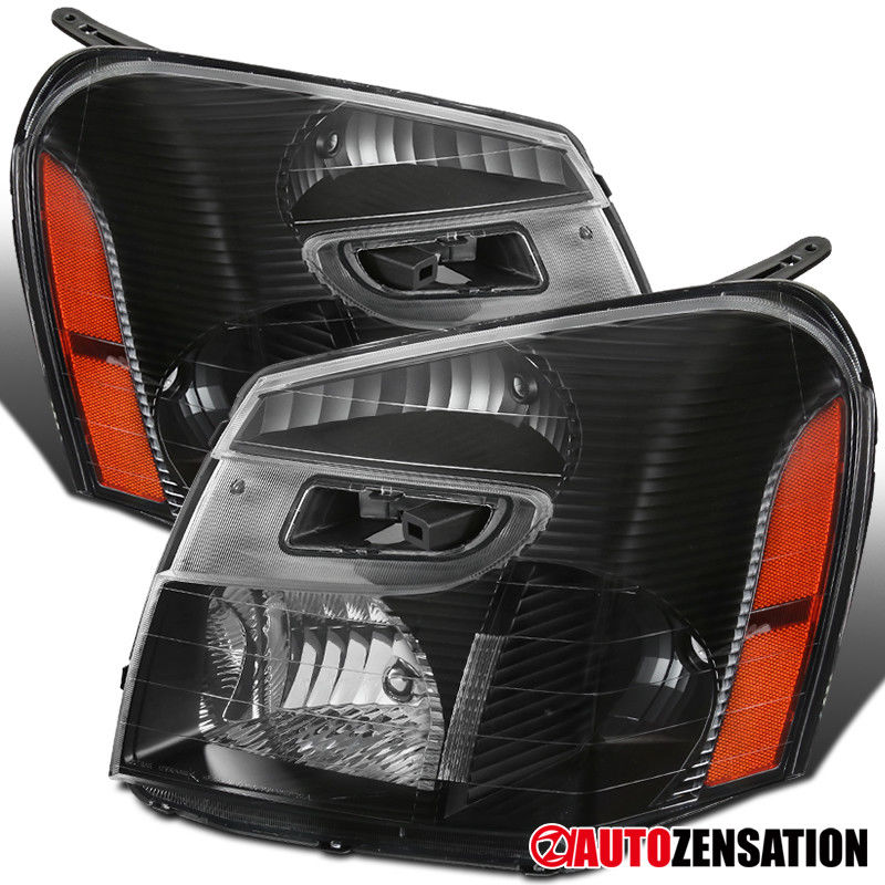 2LH-EQIX05JM-ABM 05-09 Chevy Equinox Replacement Black Headlight
