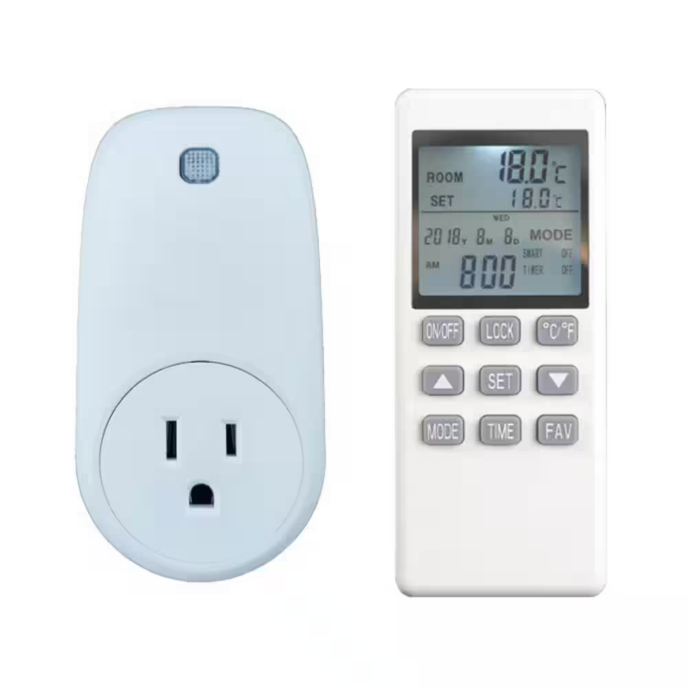 ETR-008US Plug-In Thermostat with Digital Display Remote Control