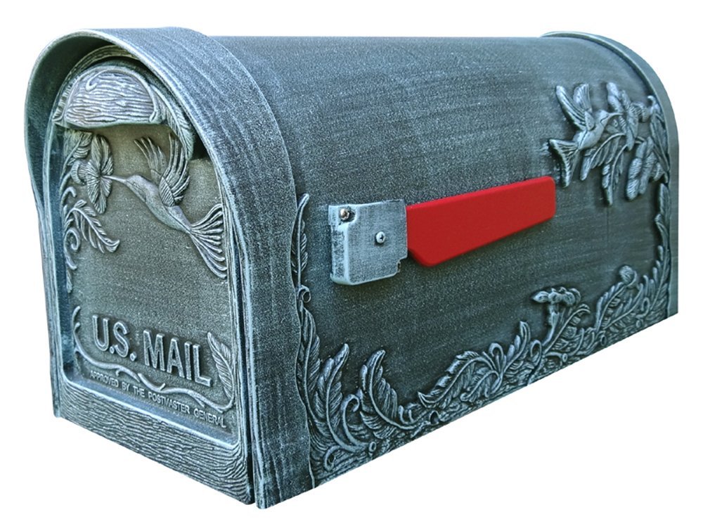 SCB-1015-FN-VG Berkshire Curbside Mailbox with Front Numbers - Verde Green