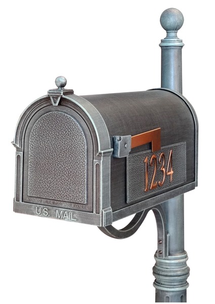 Berkshire Curbside Mailbox with Side Numbers - Verde Green