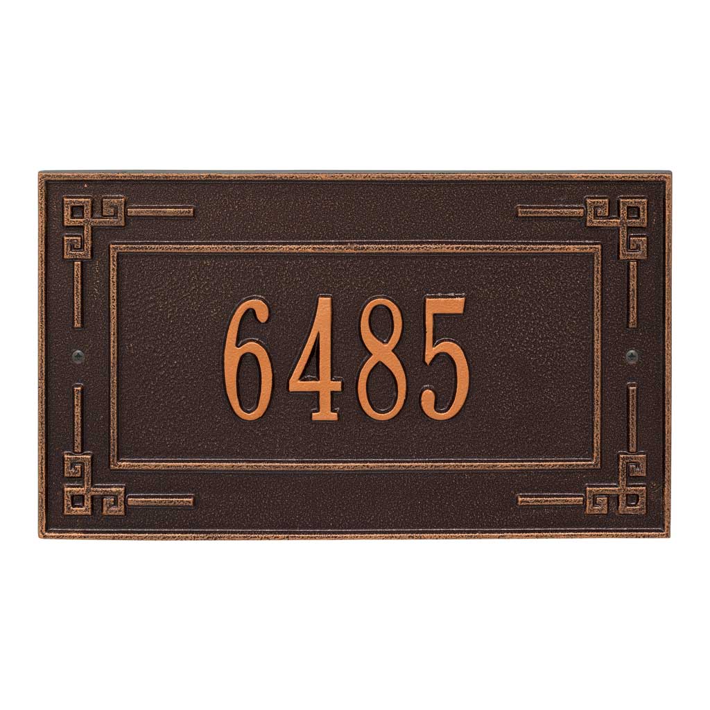 SAP-4180-ORB Classic Address Plaque, Oil Rubbed Bronze