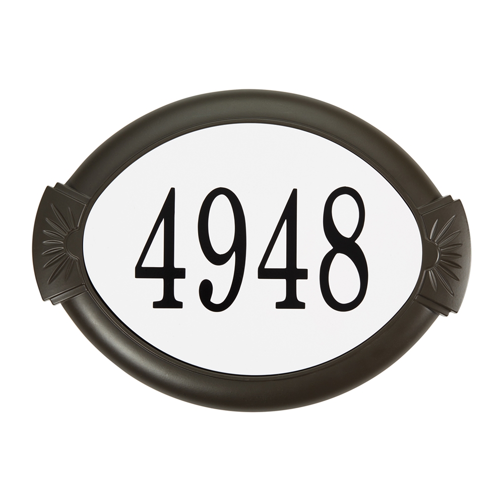 SAP-4180-MOC Classic Address Plaque, Mocha