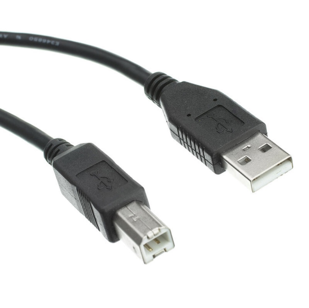 Picture of Sanoxy SANOXY-VNDR-printer-cbl-10ft 6 ft. USB 2.0 Type A Male To Type B Male Printer Scanner Cable&#44; Black