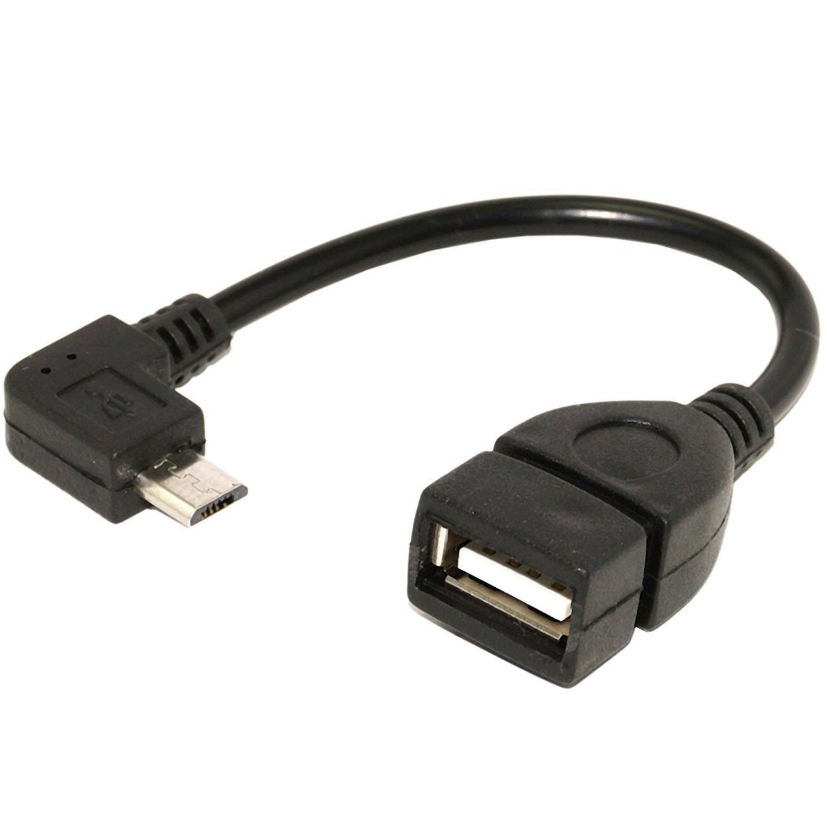 Picture of Sanoxy SANOXY-VNDR-otg-90 90 deg USB Female OTG to Micro USB Cable Male Adapter