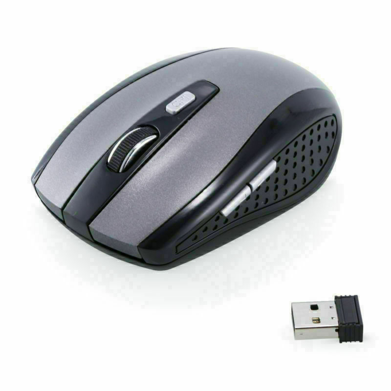 PP-MS-193168148815-GRY 2.4GHz Wireless Optical Mouse Mice & USB Receiver for PC, Laptop & Computer DPI - Gray -  Sanoxy